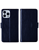 Leather Wallet Case with Card Slot - DARK BLUE for iPhone 13 Pro (Only Ground Shipping)