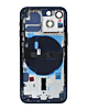 Back Housing Frame with Small Components Pre-Installed for iPhone 13 Mini (NO LOGO) (US Version) (MIDNIGHT)
