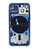 Back Housing Frame with Small Components Pre-Installed for iPhone 13 Mini (NO LOGO) (US Version) (BLUE)