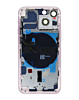 Back Housing Frame with Small Components Pre-Installed for iPhone 13 Mini (NO LOGO) (US Version) (PINK)