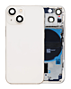 Stock up on the Back Housing Frame with Small Components Pre-Installed for iPhone 13 Mini No Logo US Version Starlight.

