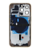 Back Housing Frame with Small Components Pre-Installed for iPhone 13 Pro (NO LOGO) (US Version) (GOLD)