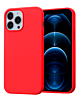 Soft Solid Silicone Case (Full Buttom Cover) - RED for iPhone 13 Pro (Only Ground Shipping)