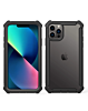 3in1 Hybrid Clear Soft TPU Hard PC Back Cover Case - BLACK for iPhone 13 Pro (Only Ground Shipping)