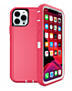 Heavy Duty Case for iPhone 13 Pro Max (HOT PINK & WHITE) (Only Ground Shipping)