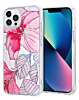 Flower Print Design Hard Clear Case - G06 for iPhone 13 Pro (Only Ground Shipping)