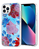 Flower Print Design Hard Clear Case - G08 for iPhone 13 Pro (Only Ground Shipping)