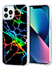 Flower Print Design Hard Clear Case - G147 for iPhone 13 Pro (Only Ground Shipping)