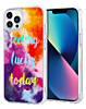 Flower Print Design Hard Clear Case - G149 for iPhone 13 Pro (Only Ground Shipping)