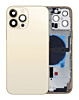 Grab the wholesale deals on the back housing frame with small components pre-installed for iPhone 13 Pro Max US version gold, no logo.

