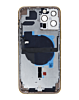 Back Housing Frame with Small Components Pre-Installed for iPhone 13 Pro Max (NO LOGO) (US Version) (GOLD)