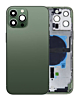 Stock up on the back housing frame with small components pre-installed for iPhone 13 Pro Max US version alpine green, no logo.

