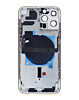 Back Housing Frame with Small Components Pre-Installed for iPhone 13 Pro Max (NO LOGO) (US Version) (SILVER)