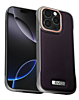 EVO Carbon Design Leather Slim Case - PURPLE for iPhone 13 Pro Max (Only Ground Shipping)