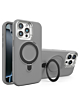 Support Heavy Duty Case with Wireless Charging Kickstand - GRAY for iPhone 13 Pro Max (Only Ground Shipping)