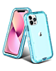 Transparent Shockproof Case - LIGHT BLUE for iPhone 13 Pro (Only Ground Shipping)