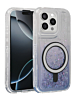 Wireless Charging Protective Glitter Liquid Bumper Case - BLUE for iPhone 13 Pro Max (Only Ground Shipping)