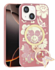 Luxury Diamond Shiny Cases with Butterfly Ring Design (ROSE GOLD) for iPhone 13 / 14 (Only Ground Shipping)