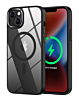 Shiny Magnetic Clear Cases - BLACK for iPhone 13 / 14 (Only Ground Shipping)