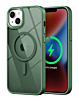 Shiny Magnetic Clear Cases - GREEN for iPhone 13 / 14 (Only Ground Shipping)