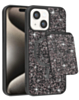 Magnetic Diamond Dual Layer Protection Case with Magnetic Card Slot (BLACK) for iPhone 13 / 14 (Only Ground Shipping)