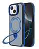 Matte Transparent Case with Wireless Charging Kickstand - BLUE for iPhone 13 / 14 (Only Ground Shipping)