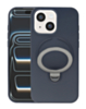 Pastel Shield Carbon Fiber Magnetic Kickstand Case (NAVY BLUE) for iPhone 13 / 14 /16e/ 17e (Only Ground Shipping)