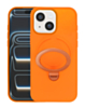 Pastel Shield Carbon Fiber Magnetic Kickstand Case (ORANGE) for iPhone 13 / 14 /16e/ 17e (Only Ground Shipping)