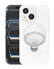 Pastel Shield Carbon Fiber Magnetic Kickstand Case (WHITE) for iPhone 13 / 14 /16e/ 17e (Only Ground Shipping)
