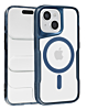 Glossy & Transparent Magnetic Case - DARK BLUE for iPhone 13 / 14 (Only Ground Shipping)