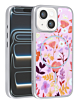 Dual Layer Flower Design Magsafe Cases - PINK for iPhone 13 / 14 (Only Ground Shipping)
