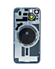 Back Glass with MagSafe Magnet for iPhone 14 (NO LOGO) (BLUE)