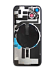 Back Glass with MagSafe Magnet & NFC & Flashlight Flex for iPhone 14 (NO LOGO) (STARLIGHT)