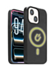 New Leather Case with Wireless Charger with IC Chip (BLACK) for iPhone 13 / 14 / 16e / 17e (Only Ground Shipping)