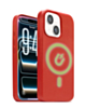 New Leather Case with Wireless Charger with IC Chip (RED) for iPhone 13 / 14 / 16e / 17e (Only Ground Shipping)