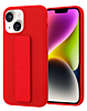 Hand Strap Vertical Magnetic Kickstand Case - RED for iPhone 14 / 13 (Only Ground Shipping)