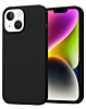 Soft Solid Silicone Case (Full Buttom Cover) - BLACK for iPhone 13 / 14 / 16e / 17e (Only Ground Shipping)