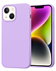 Soft Solid Silicone Case (Full Buttom Cover) - LILAC for iPhone 13 / 14 / 16e / 17e (Only Ground Shipping)
