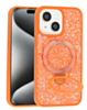 Sparkle Luxury Slim Case with Magnetic Kickstand for iPhone 13 / 14 / 16e / 17e (ORANGE) (Only Ground Shipping)