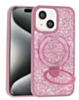 Sparkle Luxury Slim Case with Magnetic Kickstand for iPhone 13 / 14 / 16e / 17e (PINK) (Only Ground Shipping)
