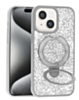 Sparkle Luxury Slim Case with Magnetic Kickstand for iPhone 13 / 14 / 16e / 17e (SILVER) (Only Ground Shipping)