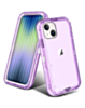 iPhone 14 Plus / 15 Plus Transparent Shockproof Case - PURPLE (Only Ground Shipping)