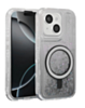 Wireless Charging Protective Glitter Liquid Bumper Case - BLACK for iPhone 13 / 14 (Only Ground Shipping)