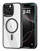 Shiny Magnetic Clear Cases -BLACK for iPhone 14 Pro Max  (Only Ground Shipping)