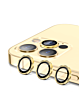Buy the Metal Ring with HD Tempered Glass for iPhone 14 Pro and 14 Pro Max in Gold.
