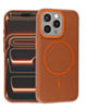 Magnetic Leather Soft Cases (GOLDEN BROWN) for iPhone 14 Pro Max (Only Ground Shipping)