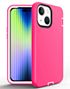 iPhone 14 Plus / 15 Plus Silicone Design Heavy Duty Case - PINK (Only Ground Shipping)