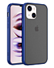 iPhone 14 Plus / 15 Plus Hard PC Rear / Soft TPU Colorful Border Case - BLUE (Only Ground Shipping)
