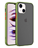 iPhone 14 Plus / 15 Plus Hard PC Rear / Soft TPU Colorful Border Case - DARK GREEN (Only Ground Shipping)