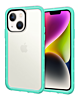 Acrylic Dual Layer Transparent Case - TEAL for iPhone 15 (Only Ground Shipping)